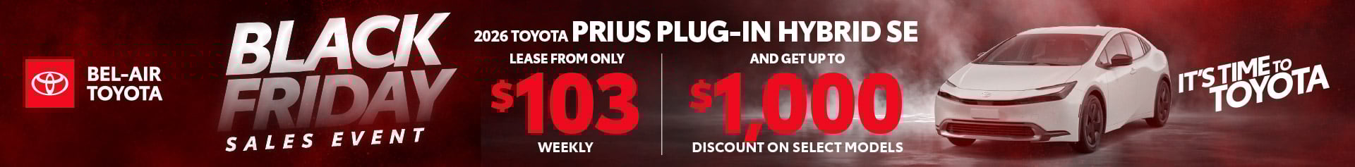 Black Friday Toyota Prius Offer Ottawa